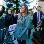 Pitada de los funcionarios de prisiones a la llegada de la ministra Batet y Virginia Barcones al encuentro europeo