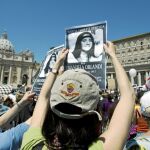 Unos manifestantes reclaman la resolución del caso en el año 2012