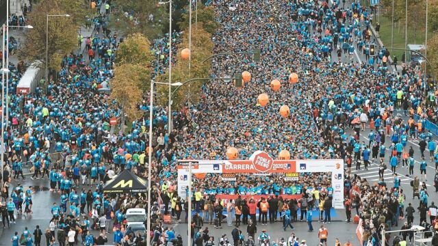 Imagen desde el aire de la 7ª Carrera Ponle Freno