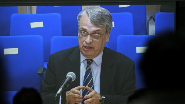 Imagen de la declaración del exsecretario del Instituto Nóos, Miguel Tejeiro Losada
