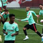 Imagen de un entrenamiento de la selección lusa