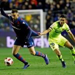 Borja Mayoral junto a a Chumi durante el partido de la Copa del Rey. (AP Photo/Alberto Saiz)