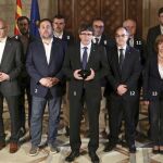 Carles Puigdemont y el que fuera su gobierno