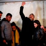 Los padres de Julen con Juan José Cortés/Foto y vídeo: C. Pastrano