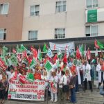 Una de las concentraciones que han venido protagonizando los profesionales sanitarios en el hospital de la ciudad