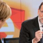 El presidente del Gobierno durante la entrevista