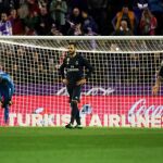 Nacho, durante el partido ante el Valladolid