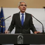 El portavoz del Gobierno andaluz, Miguel Ángel Vázquez