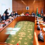 Junta de portavoces celebrada ayer en el Parlamento andaluz / Foto: Efe