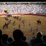 Paseíllo en la plaza de toros La Merced de Huelva