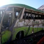 Estado en el que se quedó el autobús