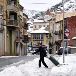 15 centímetros de nieve en el pueblo de Ponts