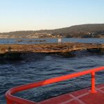 Imagen de la batea con la que colisionó el barco