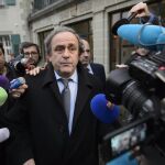 El suspendido presidente de la UEFA, Michel Platini