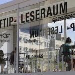 Box que ha situado en Berlín Greenpeace