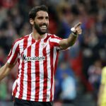 El centrocampista del Athletic de Bilbao Raúl García celebra su gol, el primero de su equipo frente al Villarreal