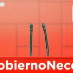 Atril de la sede del Partido Socialista en Madrid