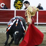 Diego Silveti, en la plaza de León el pasado 27 de enero