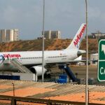 Un avión de Air Europa en el aeropuerto de Caracas