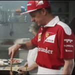 Kimi Räikkönen, entre fogones