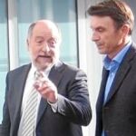 El director de Infraestructuras.cat, Antonio Rosell, a la derecha, en Tarragona