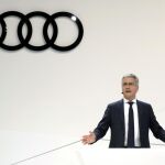 Rupert Stadler,CEO de Audi, en la rueda de prensa anual
