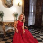 Carmen Lomana en el Palacio Ducal de Gandía