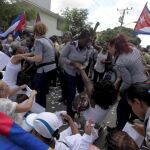 Damas de Blanco en el momento de ser detenidas en La Habana