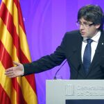 El presidente de la Generalitat, Carles Puigdemont