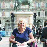 Carmena, ayer, en la presentación de la programación cultural del cuarto centenario de la Plaza Mayor