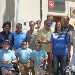 El ministro de Educación, Cultura y Deporte, Iñigo Méndez de Vigo; la delegada del Gobierno de España en Castilla y León, María José Salgueiro; y la presidenta de la Diputación de Palencia, Ángeles Armisén, inauguran el pimer albergue inclusivo del Camino de Santiago en Villalcázar de Sirga