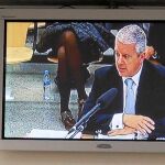 Pablo Crespo, ayer, durante su segunda jornada de declaración en el juicio del «caso Gürtel» en la Audiencia