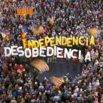 Manifestación contra una resolución del Supremo en Barcelona en octubre de 2015