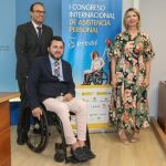 La consejera Alicia García junto a Francisco Sardón y Carlos Raúl de Pablos en la presentación del Congreso