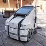 La plataforma robótica A1A3, especializada en limpieza urbana, uno de los inventos presentados en la feria
