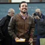 El candidato de Unidad Popular a la Presidencia del Gobierno, Alberto Garzón,