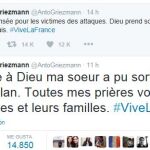 La hermana de Griezmann pudo salir ilesa
