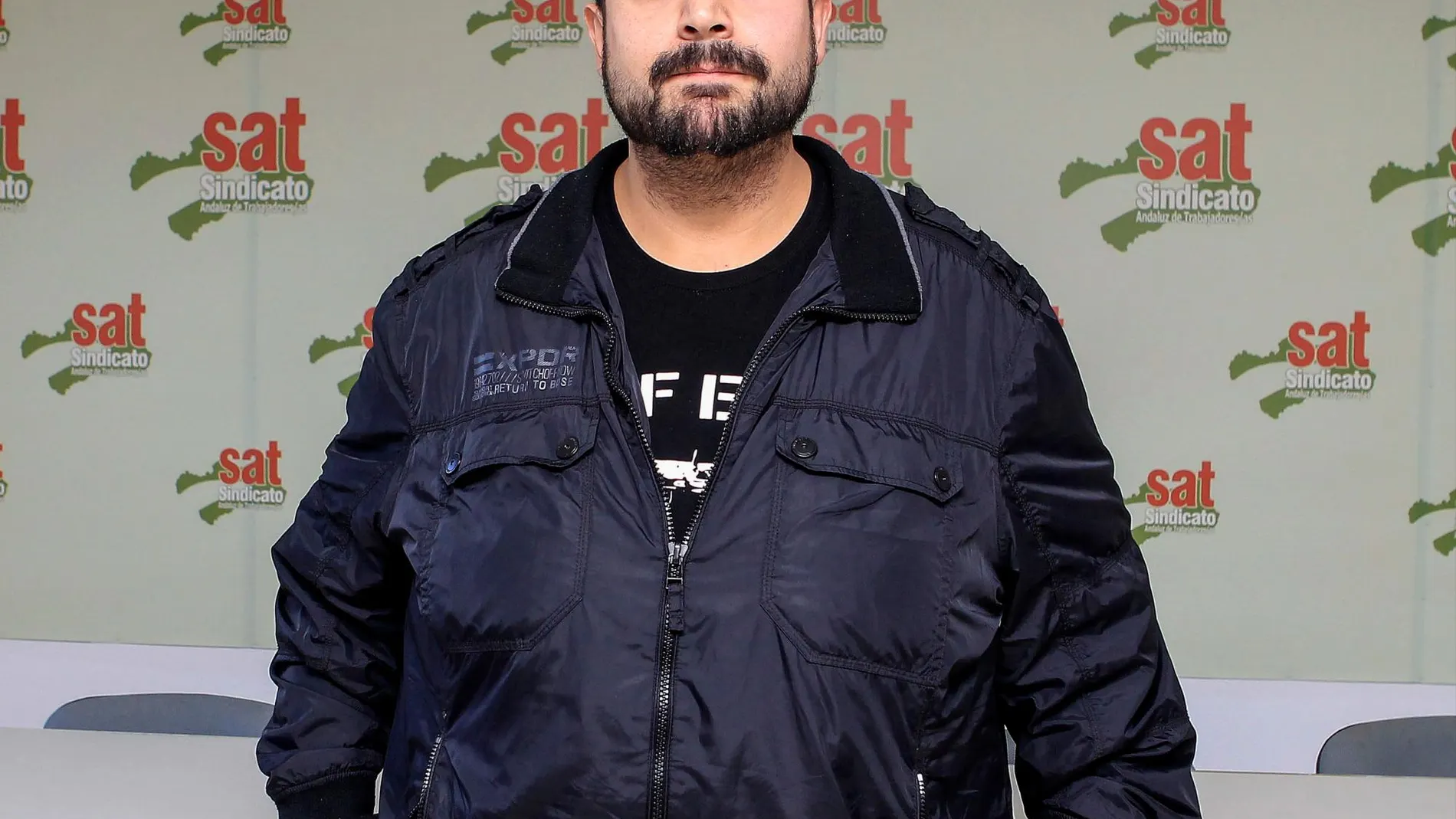 El secretario general y portavoz del SAT es Óscar Reina (Foto: Manuel Olmedo)
