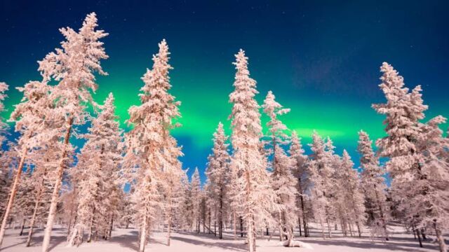 Aurora boreal en Finlandia/ Dreams.