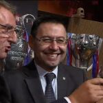 El presidente del Barça en la comida de Navidad con la prensa