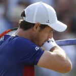 Andy Murray tras perder un punto frente a Jordan Thompson/Ap