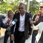 Miguel Ángel Flores, condenado a cuatro años de prisión por la muerte de cinco jóvenes en la tragedia del Madrid Arena, a su llegada esta mañana a la Audiencia Provincial del Madrid