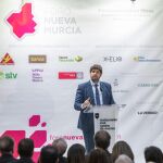 El presidente López Miras, ayer en el Foro Nueva Murcia