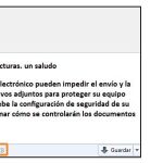 Uno de los mensajes recibidos en esta campaña de correos fraudulentos