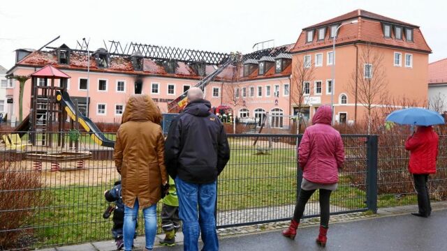 La fachada del hotel de Bautzen, que iba a acoger a 300 asilados en marzo