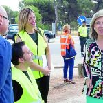 La delegada del Gobierno, María José Salgueiro, en una de las campañas de seguridad.