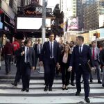 El presidente del Gobierno, ayer en Nueva York antes de participar en una entrevista