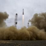 La nave ExoMars, en el momento del despegue a bordo de un cohete