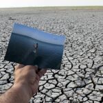 Imagen de un lago que se ha secado en Nicaragua