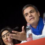 El exsecretario general del PSOE y candidato a las primarias de este partido, Pedro Sánchez.